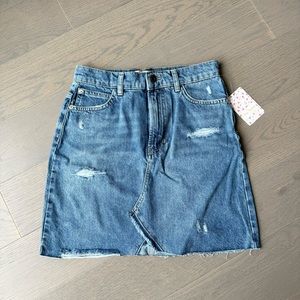 Free People Denim Minin Skirt Size 24